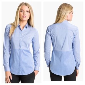 THEORY "Tablita S." Button Front Top Size XL